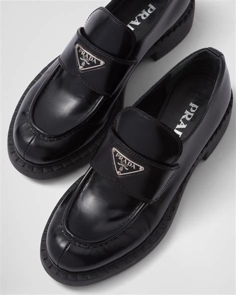 prada chocolate brushed loafers|Chocolate Brushed Leather Loafers Black – FOUR Amsterdam.